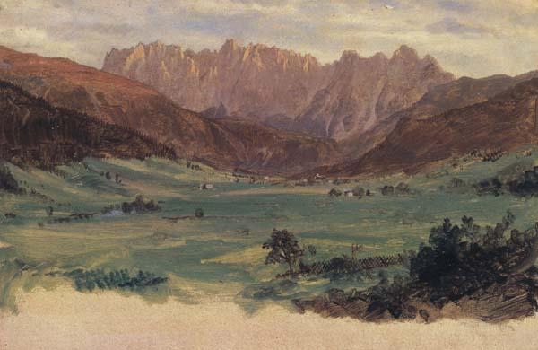 Frederic E.Church Hinter Schonau and Reiteralp Mountains,Bavaria